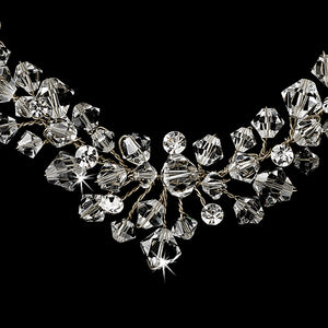 Fabulous Swarovski Crystal Bridal Necklace & Earring Set