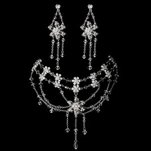 crystal wedding tiara set, wedding tiara set, bridal tiara set, crystal bridal necklace set, crystal wedding jewelry, crystal bridal jewelry