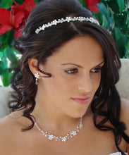 Delicate Pearl & Crystal Silver or Gold Bridal Headband