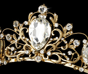 Fabulous Vintage Inspired Crystal Teardrop Wedding Tiara