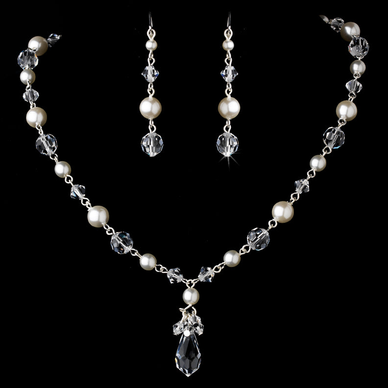 Gorgeous Stone Studded Pearl Necklace Set - Chandrani Pearls