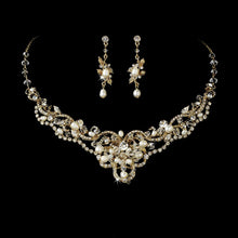 Stunning Swarovski Crystal & Freshwater Pearl Bridal Jewelry Set - La Bella Bridal Accessories