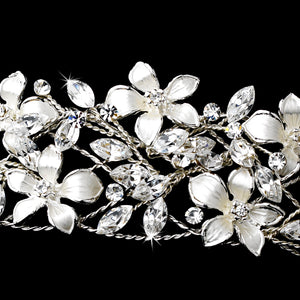 Silver Tiara Headband - La Bella Bridal Accessories