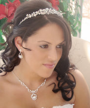 Garden Crystal Bridal Tiara - La Bella Bridal Accessories