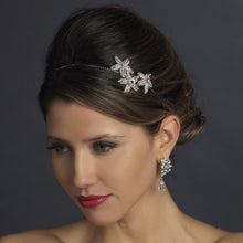 Antique Inspired Crystal Triple Starfish Side Accent Bridal Headband