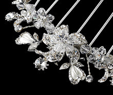 Alluring Antique Silver or Gold Swarovski Crystall Bridal Comb