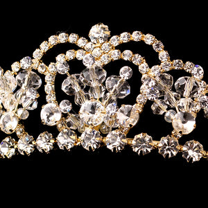Gorgeous Swarovski Crystal Heart Tiara Headpiece